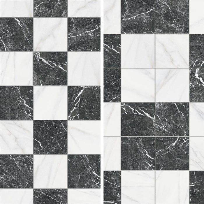 Merzoni Porcelain Checker Ruzzini Tile Matte 6