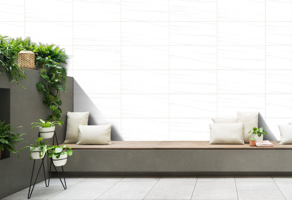 Splendor Porcelain White Dolomite Tile Matte 2
