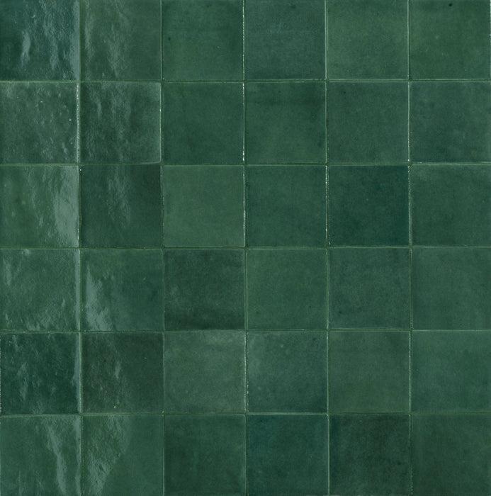 Melan Ceramic Teal Tile Glossy 2