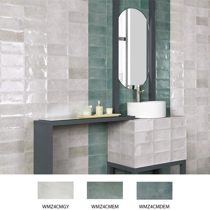 Camden Ceramic Grey Tile Glossy 6