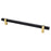 Rivet Rebel Aluminum Matte Black and Modern Brushed Gold Cabinet Pull Matte Black / Modern Brushed Gold 3