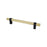 Radial Reign Aluminum Modern Brushed Gold and Matte Black Cabinet Pull Modern Brushed Gold / Matte Black 3