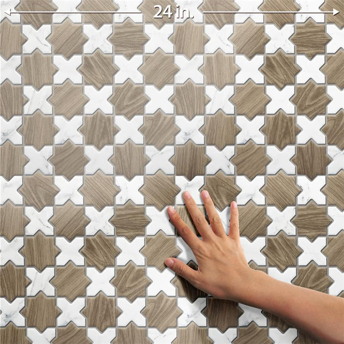 Llama Porcelain Star Noce with Calacatta Mosaic Matte 5