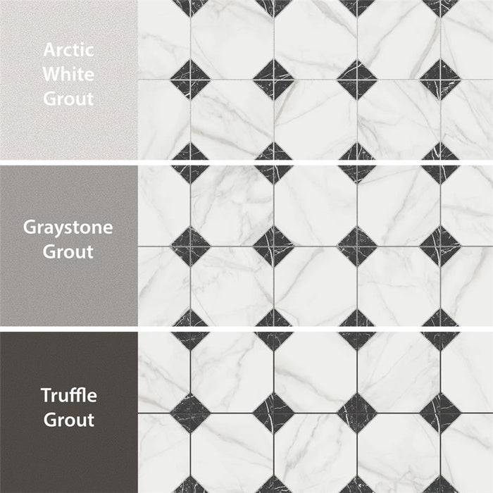 Merzoni Porcelain Yard Marquina Tile Matte 10