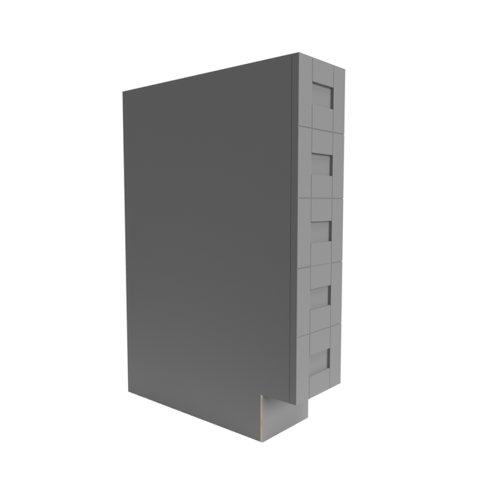 Single Shaker Wood Grey Base Cabinet Matte 1