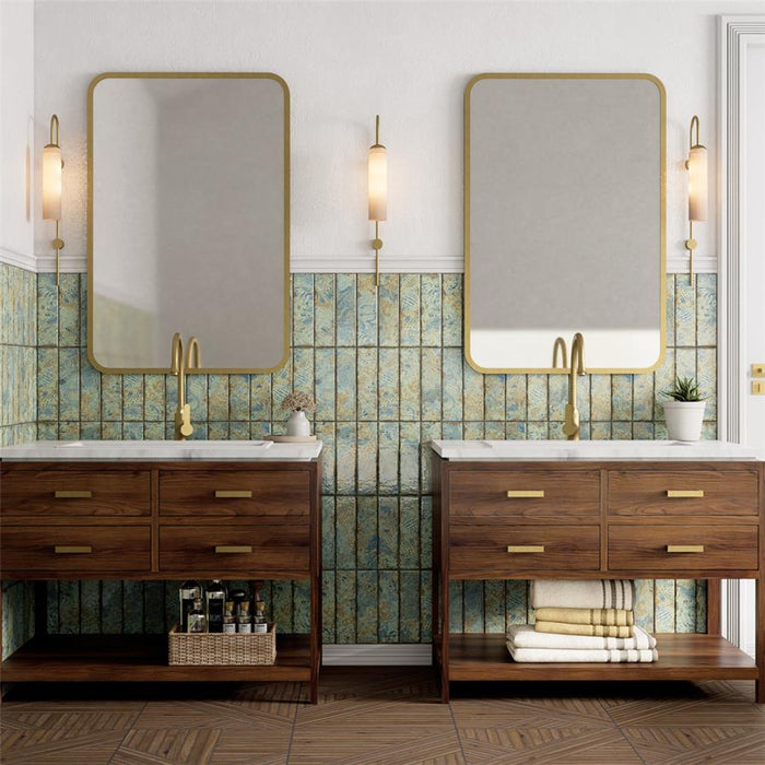 Gaudi Porcelain Ocean Brick Tile Glossy 2