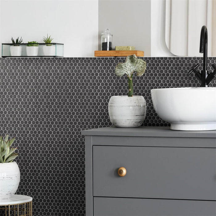 Colmena Porcelain Carbon Mosaic Matte 2