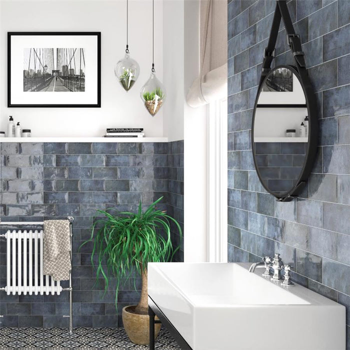 Camden Ceramic Azurro Tile Glossy 7