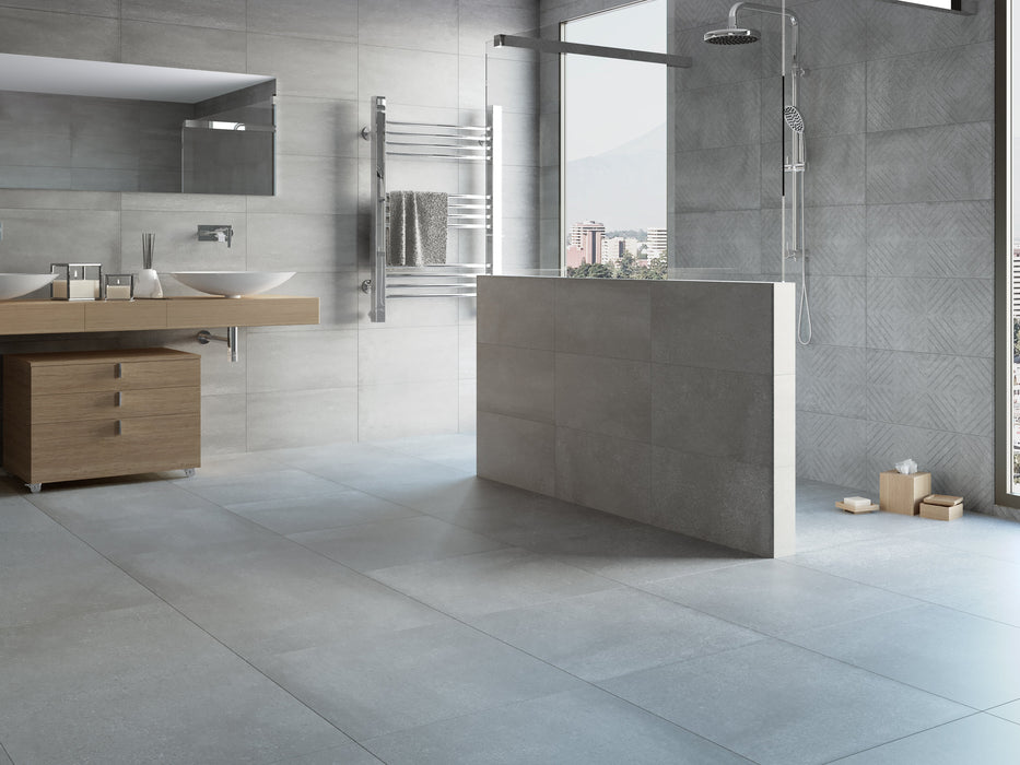 Elyt Porcelain Silver Tile Matte 2