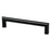 Transitional Advantage Four Zinc Matte Black Cabinet Pull Matte Black 2