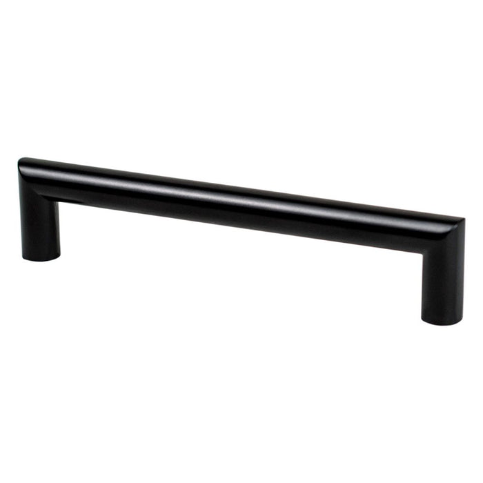 Transitional Advantage Four Zinc Matte Black Cabinet Pull Matte Black 2