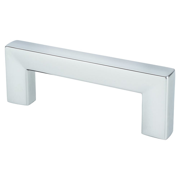 Square Zinc Polished Chrome Cabinet Pull Polished Chrome 3