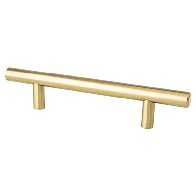 Tempo Steel Modern Brushed Gold Cabinet Pull Modern Brushed Gold 2
