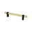 Radial Reign Aluminum Modern Brushed Gold and Matte Black Cabinet Pull Modern Brushed Gold / Matte Black 2