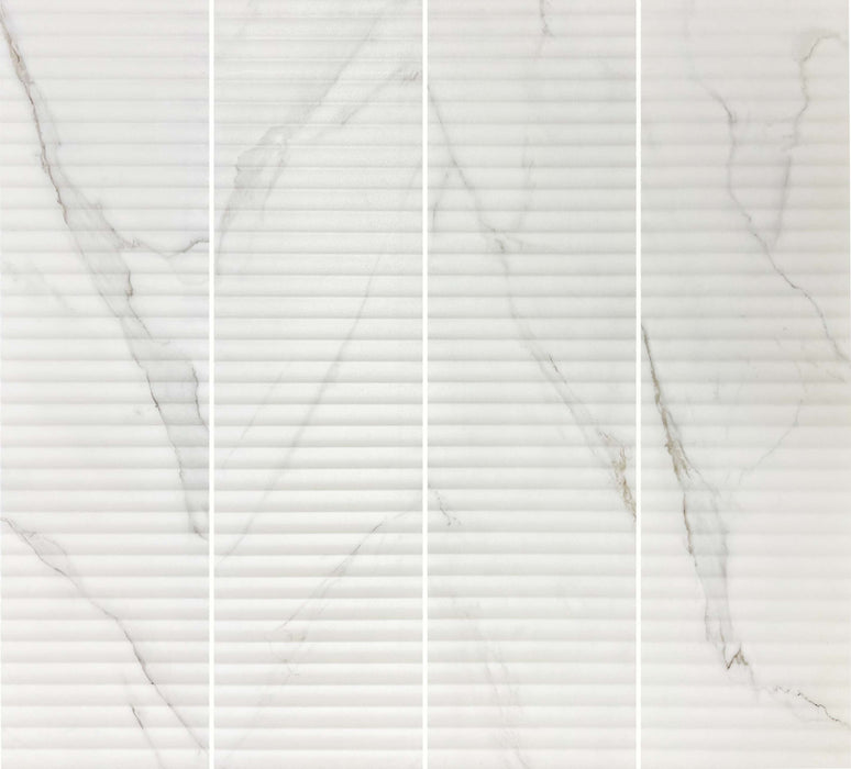 Thomas Ceramic White Marble Tile Matte 4