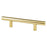 Tempo Steel Modern Brushed Gold Cabinet Pull Modern Brushed Gold 1