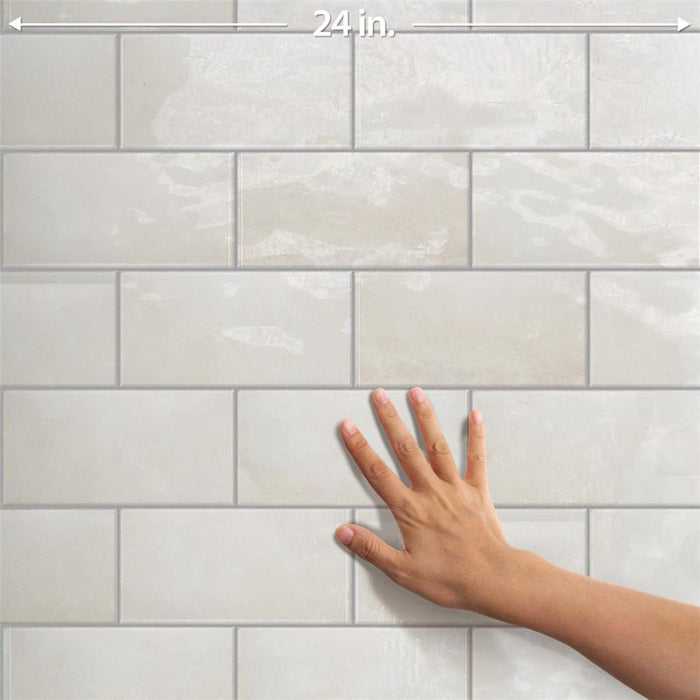 Camden Ceramic Antique Bianco Tile Glossy 8