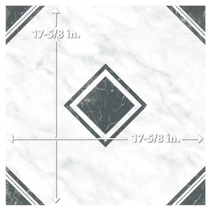 Meraye Ceramic White Tile Glossy 9