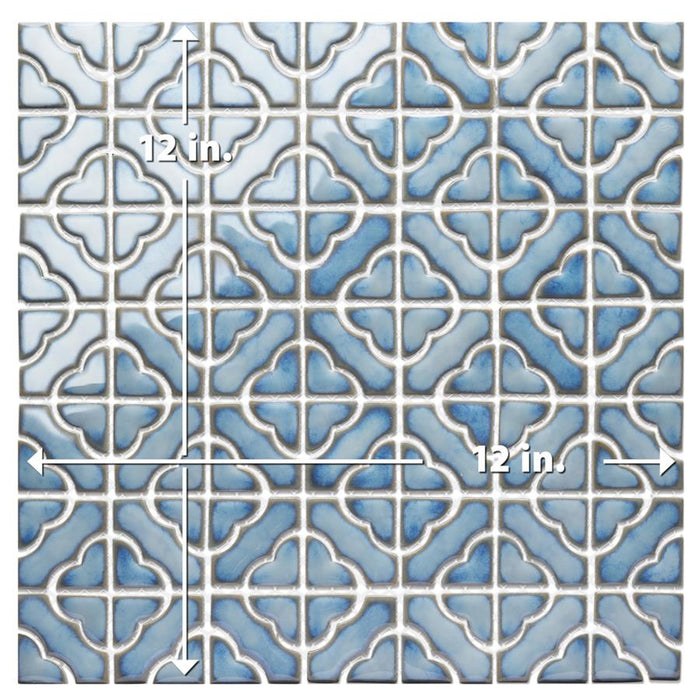 Hudson Porcelain Tower Marine Mosaic Glossy 6