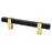 Rivet Rebel Aluminum Matte Black and Modern Brushed Gold Cabinet Pull Matte Black / Modern Brushed Gold 1