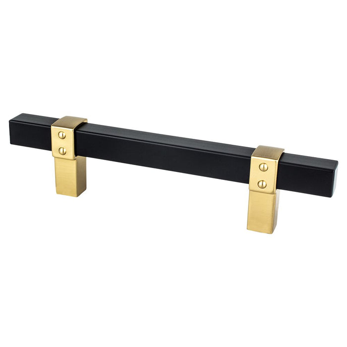 Rivet Rebel Aluminum Matte Black and Modern Brushed Gold Cabinet Pull Matte Black / Modern Brushed Gold 1
