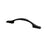 Traditional Advantage One Zinc Matte Black Cabinet Pull Matte Black 1