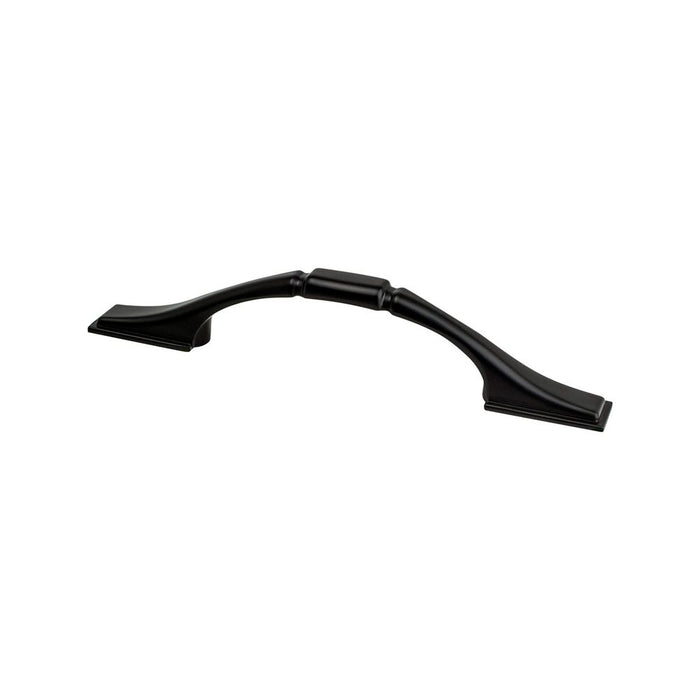 Traditional Advantage One Zinc Matte Black Cabinet Pull Matte Black 1