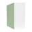 Manhattan Wood Sage Green Diagonal Corner Wall Cabinet Matte 2