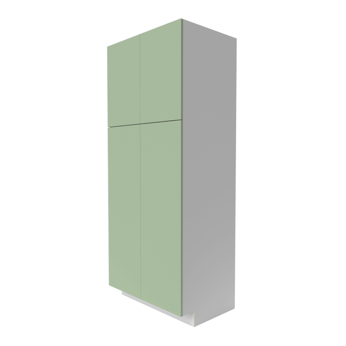 Manhattan Wood Sage Green Pantry Cabinet Gloss 2