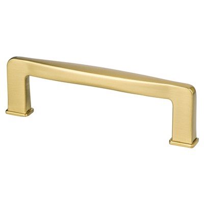 Subtle Surge Zinc Modern Brushed Gold Cabinet Pull Modern Brushed Gold 1