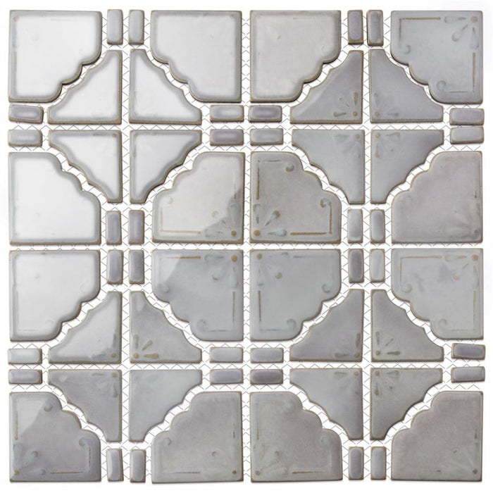 Hudson Porcelain Moonbeam Grey Eye Mosaic Glossy 3