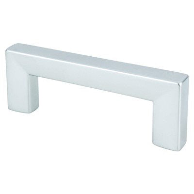 Square Zinc Dull Chrome Cabinet Pull Dull Chrome 3