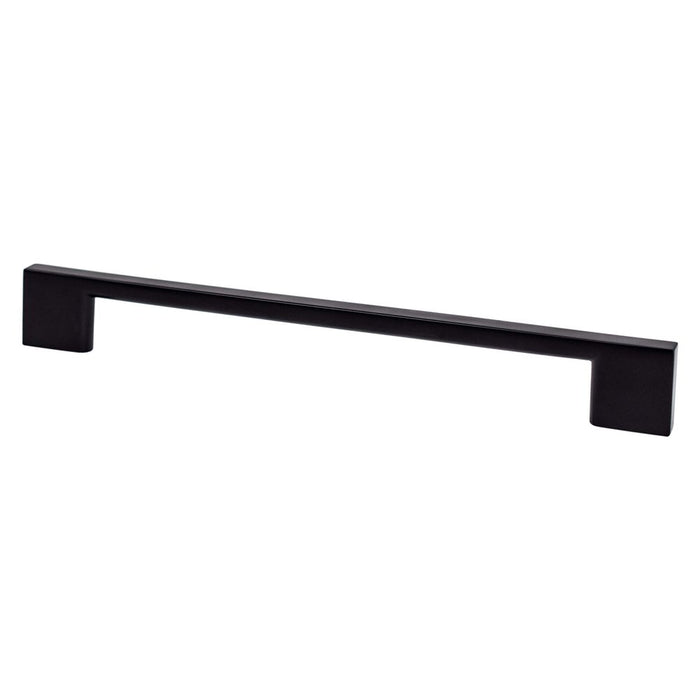 Transitional Advantage Four Aluminum Matte Black Cabinet Pull Matte Black 4
