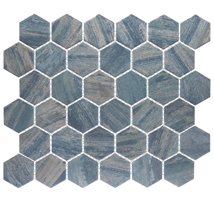 Cassis Porcelain Blue Mosaic Satin 3