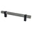 Rivet Rebel Aluminum Slate and Matte Black Cabinet Pull Slate / Matte Black 1