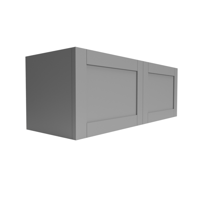 Single Shaker Wood Grey Microwave Base Cabinet Matte 1