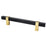 Rivet Rebel Aluminum Matte Black and Modern Brushed Gold Cabinet Pull Matte Black / Modern Brushed Gold 2
