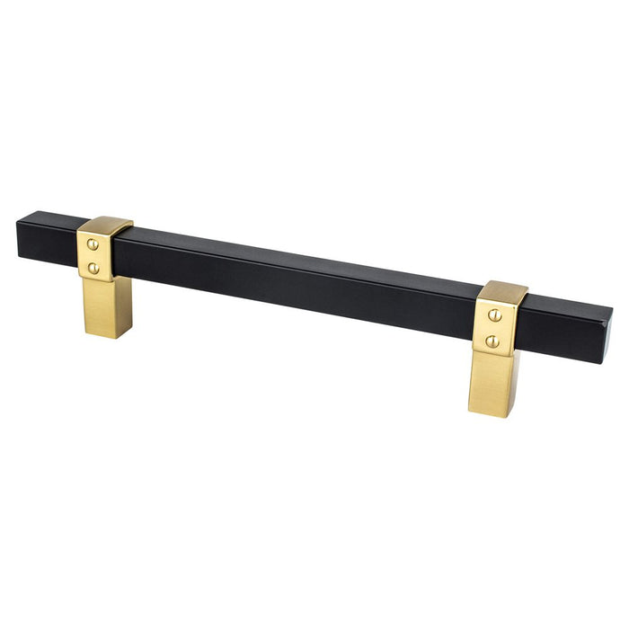 Rivet Rebel Aluminum Matte Black and Modern Brushed Gold Cabinet Pull Matte Black / Modern Brushed Gold 2
