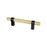 Radial Reign Aluminum Modern Brushed Gold and Matte Black Cabinet Pull Modern Brushed Gold / Matte Black 1