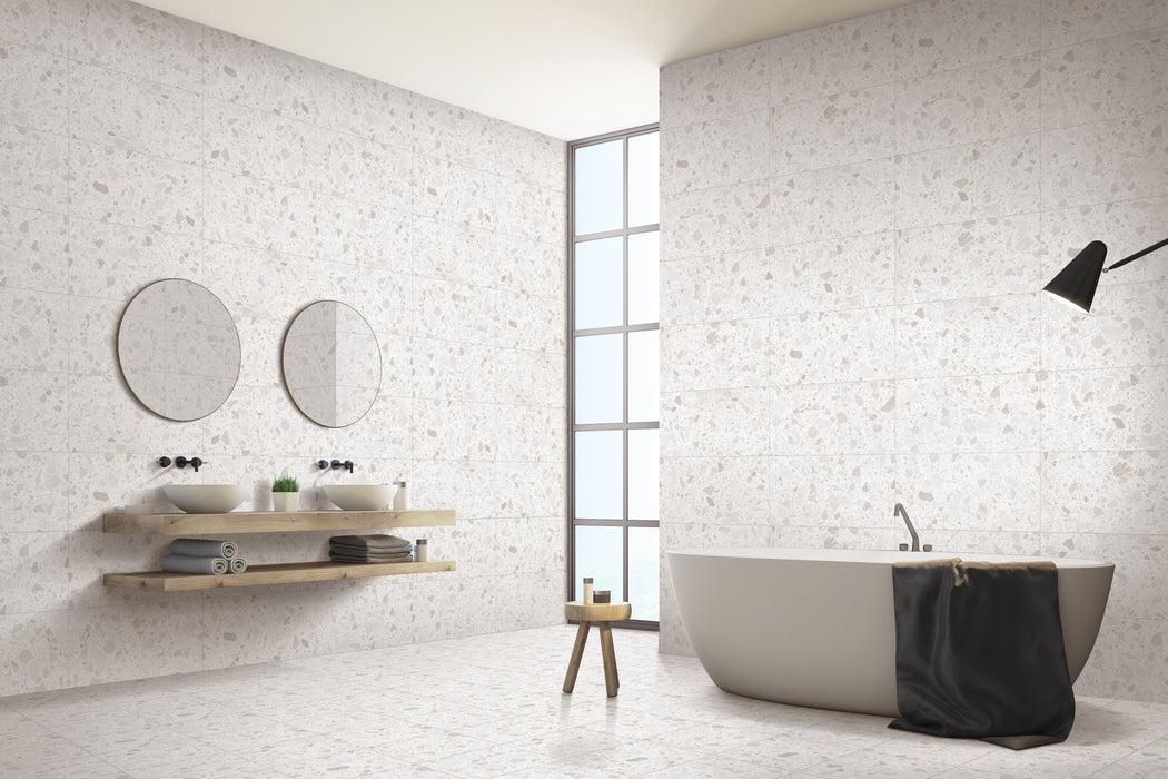 Crezzo Porcelain White Tile Matte 2