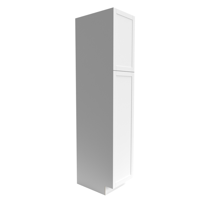 Single Shaker Wood White Pantry Cabinet Gloss 1