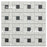 Gotham Porcelain Spiral White w/ Black Dot Mosaic Matte 7