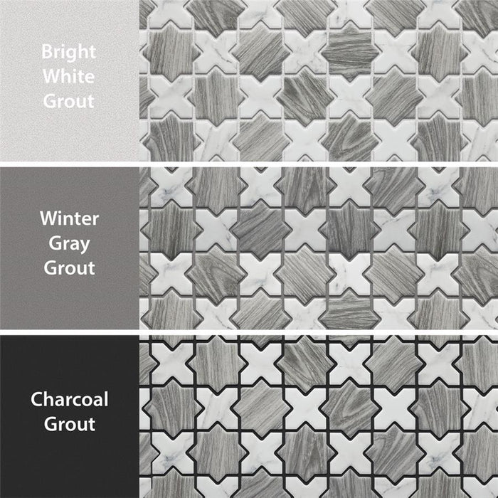 Llama Porcelain Silver Smoke Mosaic Matte 4