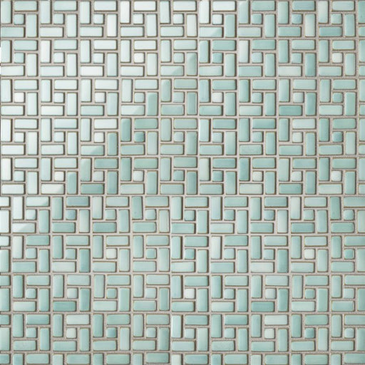 Hudson Porcelain Mint Green Mosaic Glossy 1