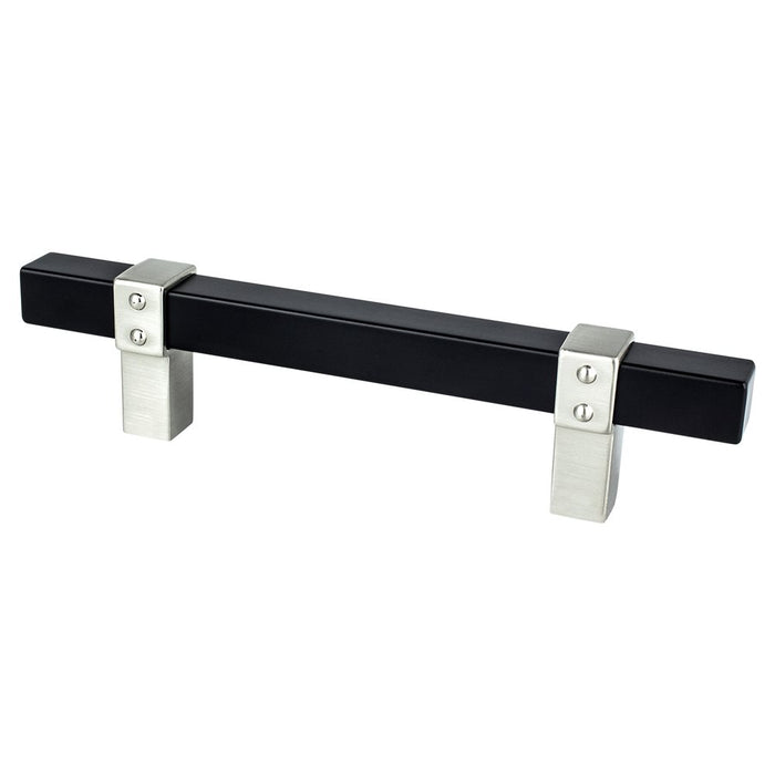 Rivet Rebel Aluminum Matte Black and Brushed Nickel Cabinet Pull Matte Black / Brushed Nickel 1