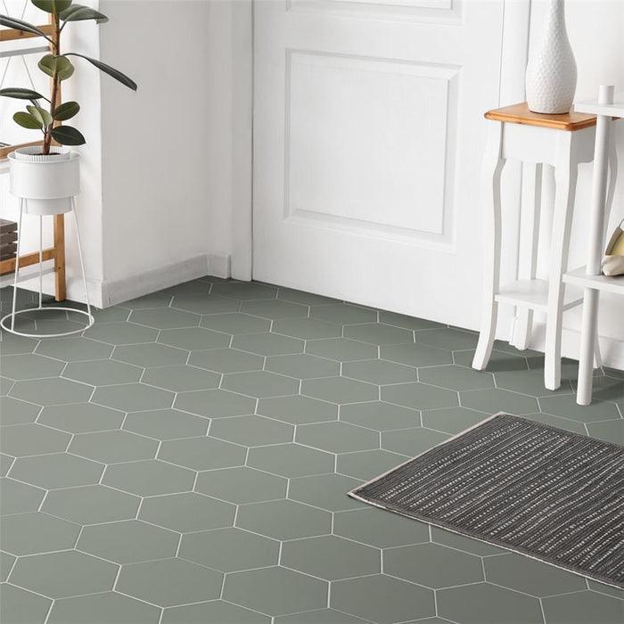 Textile Porcelain Green Mosaic Satin 5