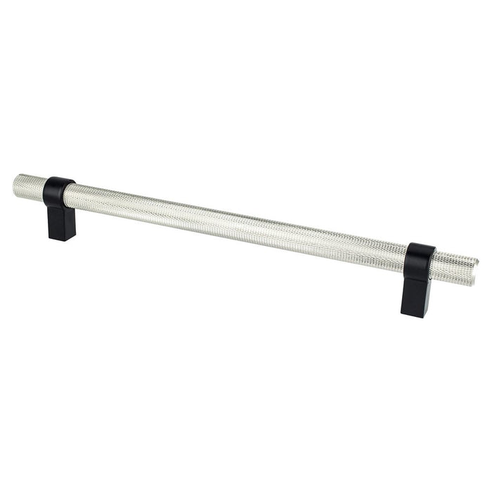 Radial Reign Aluminum Brushed Nickel and Matte Black Cabinet Pull Brushed Nickel / Matte Black 4