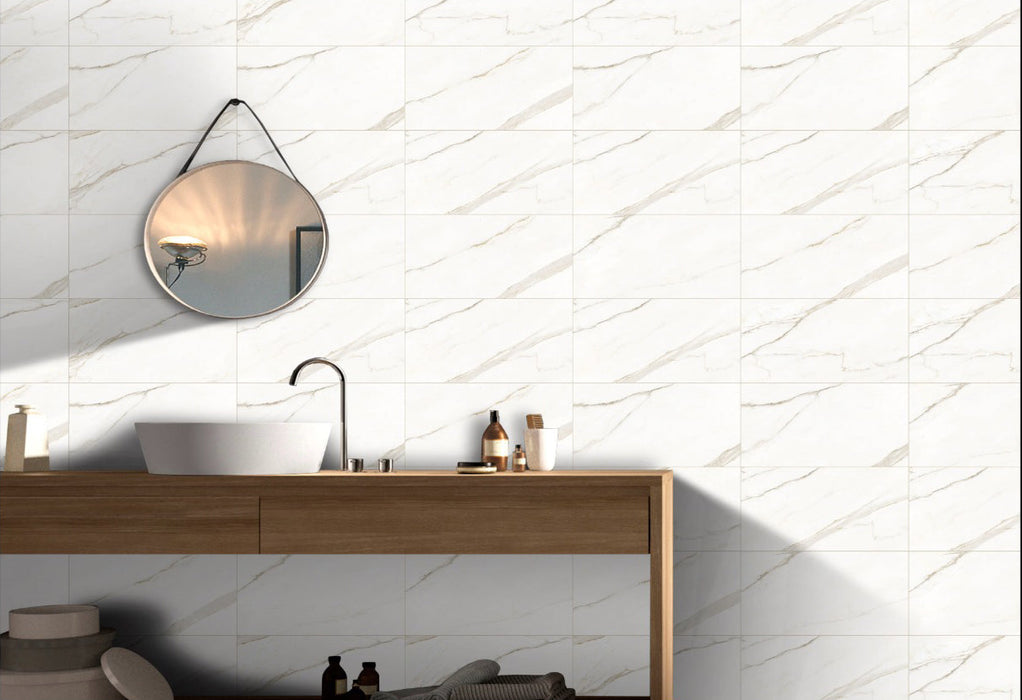 Elegance Porcelain Gold Calacatta Tile Polished 2