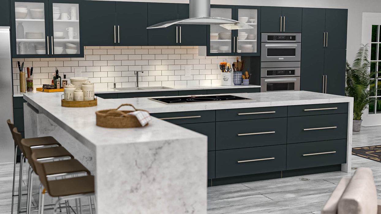 Manhattan Wood Grey Wall Cabinet Matte 2