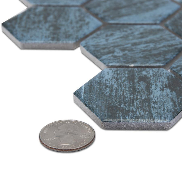 Cassis Porcelain Black Mosaic Satin 7
